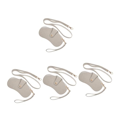 VALICLUD 4stücke Hängende Sonnenbrillen-Aufbewahrungstasche Aus Weichem Kunstleder Antirutsch Leicht Und Tragbar Für Sonnenbrillen Und Brillen Praktischer Organizer Für Alltag Mit von VALICLUD