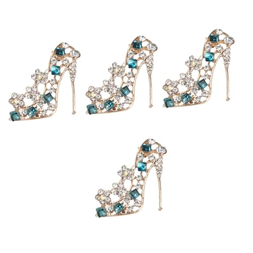VALICLUD 4stücke Hochwertige Hochzeits Brosche Form Eines High Heels Mit Strass Für Perfektes Accessoire Für Abendkleider Schals Und Besondere Anlässe Für An Mutter Freundin Eigenen von VALICLUD