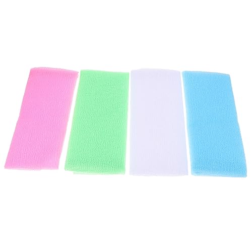 VALICLUD 4stücke Körperpeelingtuch Aus Nylon Peeling-körperwäscher Für Dusche Duschtuch Zum Peeling Handtuch-peelingtuch Wiederverwendbarer Körperwäscher Peeling-schrubber Für Körperreinigu von VALICLUD