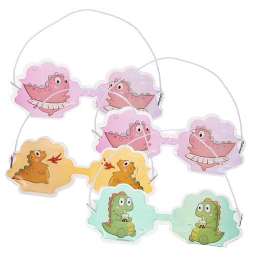 VALICLUD 4stücke Kühlende Augenmaske Für Junge Mädchen Augenpads Mit Dinosaurier-design Heiß-kalt-eisbeutel Dekorative Augenschirme Schöne Augenklappen Zufälliger Stil von VALICLUD
