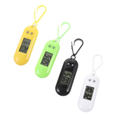 VALICLUD 4stücke Led Elektronische Prüfung Taschenuhren Schlüsselanhänger Lustige Tragbare Armbanduhren Zufälligen Farben Für Schüler Zubehör von VALICLUD