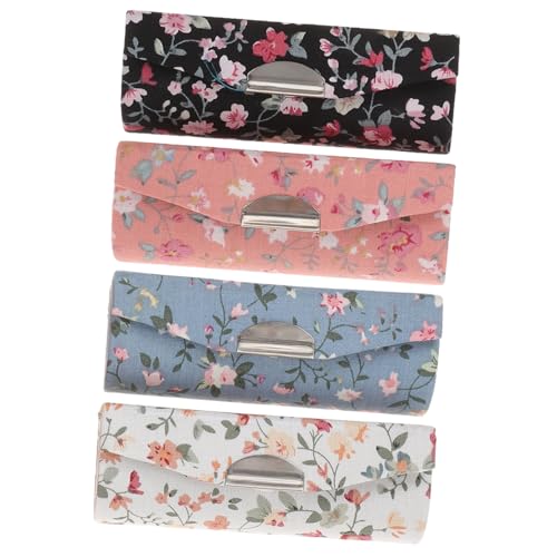 VALICLUD 4stücke Lippenstifthalter Aus Lippenstiftbox Mit Muster Organizer Für Lipgloss Und Make-up in Schwarz Weiß Blau Aufbewahrungsbox Für Kosmetik Geschenkhalter Für Valentinstag von VALICLUD