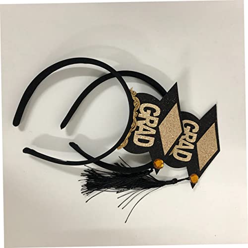 VALICLUD 4stücke Mini-quastenhut Stirnband Haarreifen Und Kopfschmuck Für Abschlussfeiern Partyzubehör Haarschmuck Schickes Und Stilvolles Design von VALICLUD