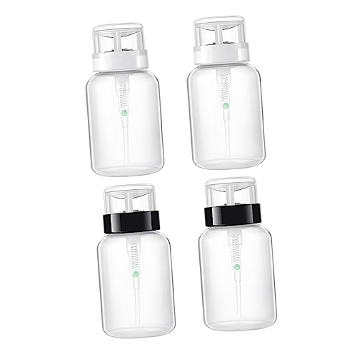 VALICLUD 4stücke Nagellackentferner Pumpflasche Plastikflasche Mit Push-down-system Für Nailart Und Make-up Entferner Für Heimgebrauch Und Reisen von VALICLUD