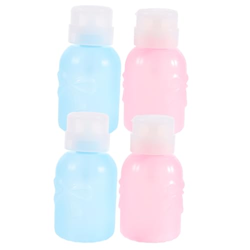 VALICLUD 4stücke Pumpflasche Leer Zum Nachfüllen Mit Make-up-entferner Oder Nagellackentferner Auslaufsicher Und Verschließbar Mit Pumpe Zum Herunterdrücken Für Einfache Dosierung von VALICLUD