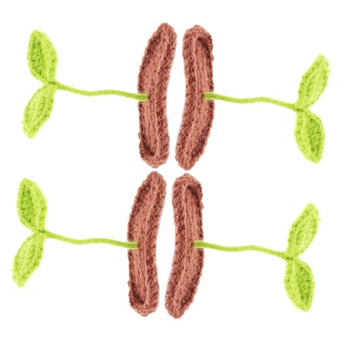 VALICLUD 4stücke -haarclips Grass-haarclips Süße Haar-accessoires Für Mädchen Gewebte Clip Fürs Haar von VALICLUD