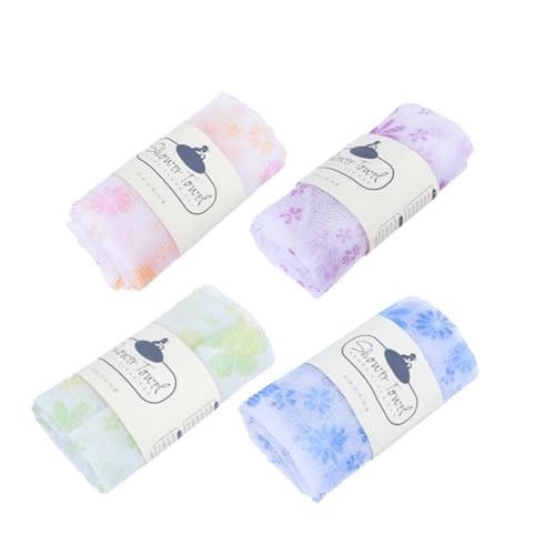 VALICLUD 4stücke Badetücher Mit Langen Nylon Streifen Für Rückenpeeling Schnelltrocknend Für Dusche Und Badezimmer Geeignet Für Körperpeeling Und Hautreinigung von VALICLUD