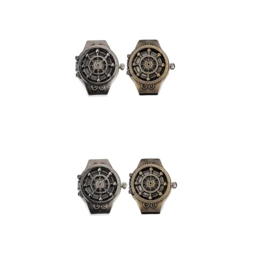 VALICLUD 4stücke Retro Chic Finger Uhr Vintage Uhr Für Damen Und Herren Stilvolles Design Teiliges Für Besondere Anlässe von VALICLUD