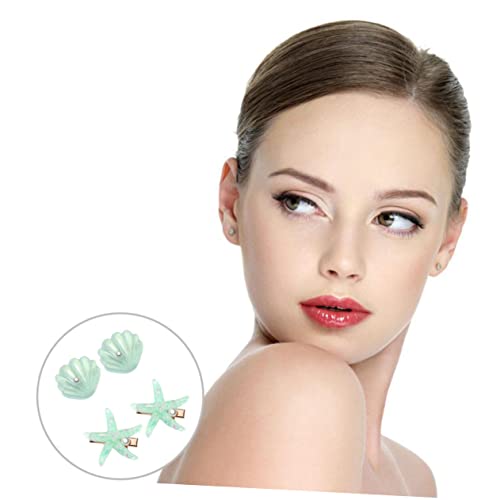 VALICLUD 4stücke Sea Star Haarnadeln Clips Shell Haarnadeln Für Frauen Mädchen -stil Haarnadelanzüge Mit Einzigartigem Muster Und Attraktivem Design von VALICLUD