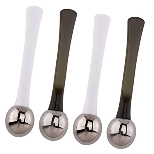 VALICLUD 4stücke Teiliges Augencreme-löffel-massagegerät Aus Zinklegierung Augencreme-sticks Für Gesichtspflege Ergonomisches Design Langlebig Und Tragbar von VALICLUD