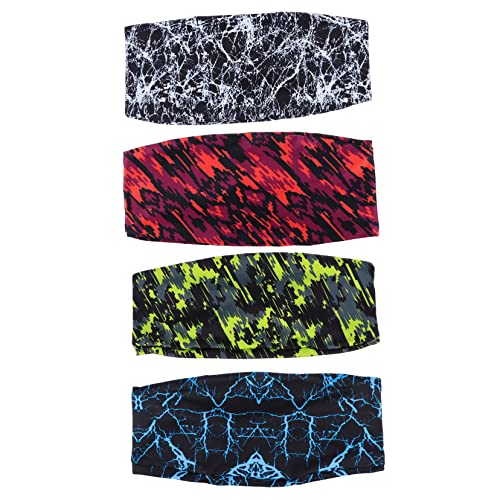 VALICLUD 4stücke Elastische Schweißbänder Für Sport Und Yoga Mit Saugfähigem Material Atmungsaktiv Und Sicher Als Haarband Oder Stirnband Geeignet Für Fitness Und Gym von VALICLUD
