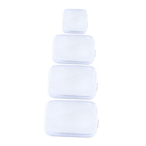 VALICLUD 4stücke Transparente Reise-Kosmetiktasche Mit Multifunktionalen Make-up-organizern wasserdichte Aufbewahrungsbeutel Für Damen Make-up-schminkbeutel Für Urlaub Camping Und von VALICLUD