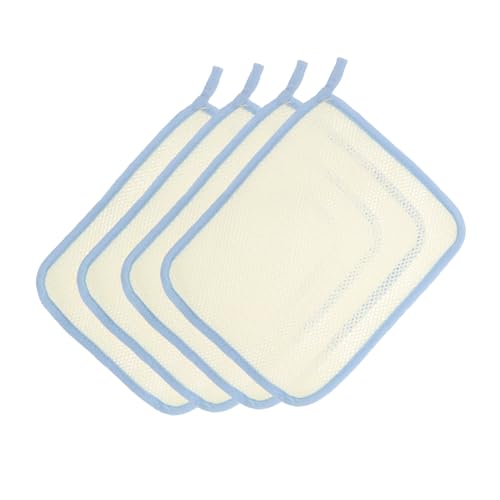 VALICLUD 4stücke Waschlappen Für Körper Und Gesicht Zum Duschen Und Peeling Aus Nylon Und Luffa Für Damen Und Herren Beige von VALICLUD