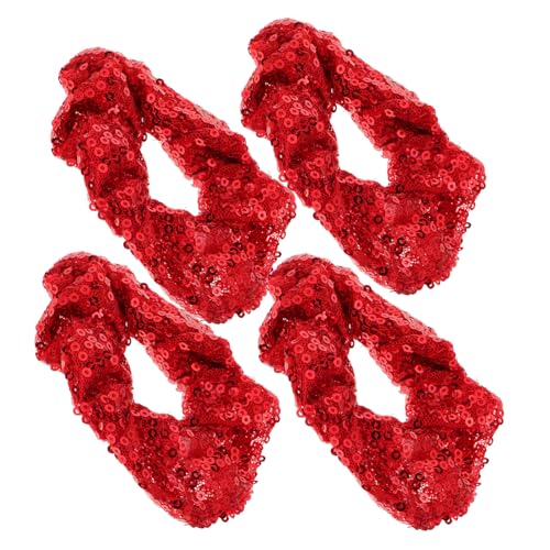 VALICLUD 4stücke Weihnachts Cartoon Haargummis Kreative Und Liebevolle Haarschmuck Für Mädchen Accessoire Für Festliche Anlässe Und Tägliches Styling von VALICLUD