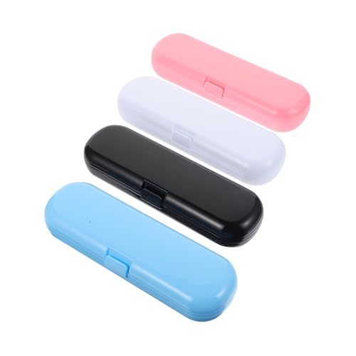 VALICLUD 4stücke Zahnbürstenbox Für Elektrische Zahnbürsten Mit Schnalle Organizer Für Zahnbürsten Etui Für Im Freien Aus Hochwertigem Material von VALICLUD