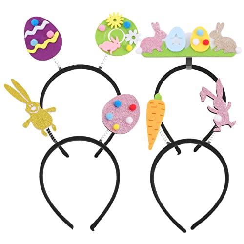 VALICLUD 4stücke -haarreifen Für Mädchen Lustige Karotten Und Hasen-designs Für Festlichkeiten Partys Und Fotografie Leicht Und Für Ostern Und Thematische Feiern von VALICLUD