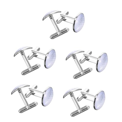 VALICLUD 5 Paare geburtstags geburtstagsgeschenk Hemd Manschettenknöpfe Tuxedo Manschettenknöpfe Hemd Accessoires Mann Männer Manschettenknöpfe Herren Anzug Manschettenknöpfe Glas von VALICLUD