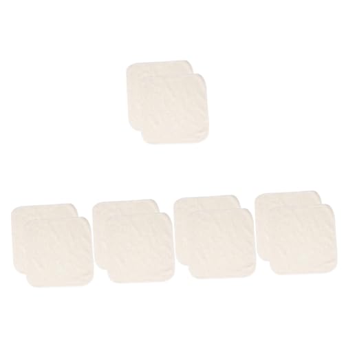 VALICLUD 5 Sätze Bambusfaserreinigungstuch Peeling-waschlappen Sauber Make -up -entfernerhandtücher Baumwolle Waschen Gesichtstuch Gesichtsreinigungstuch Peeling-handtuch Beige 2 Stücke * 5 von VALICLUD