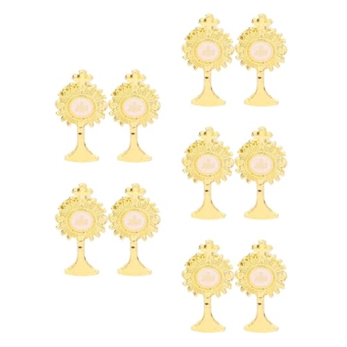 VALICLUD 5 Sätze Heilige Brosche Wäscheklammern Kleiderbügel Schmuck Damenkleidung Anstecknadel Hochzeitskleid Brosche Sicherheitsnadel Für Kleidung Metallbrosche 2 Stück * 5 von VALICLUD