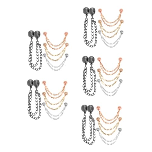 VALICLUD 5 Sätze Hosenstütze Saum Druckknopf Krawatte Für Röcke Clip Schal Magnet Kleidung Befestigen Männer Manschettenknopf Ärmel Kleid Kette Bein Hemd Pin Halter Legierung 4 Stück * 5 VALICLUD 5 Sätze Hosenstütze Saum Druckknopf Krawatte Für Röcke Clip Schal Magnet Kleidung Befestigen Männer Manschettenknopf Ärmel Kleid Kette Bein Hemd Pin Halter Legierung 4 Stück * 5 von VALICLUD
