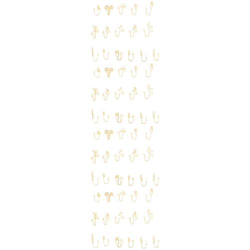 VALICLUD 5 Sätze Nasenring Anzug Nasenring Nasenclip Nasenringe Für Frauen Nasenmanschette Nicht Durchdringende Nasenringe Nasenstecker Nasenringe Nasenschmuck Goldener 16 Stück * 5 VALICLUD 5 Sätze Nasenring Anzug Nasenring Nasenclip Nasenringe Für Frauen Nasenmanschette Nicht Durchdringende Nasenringe Nasenstecker Nasenringe Nasenschmuck Goldener 16 Stück * 5 von VALICLUD