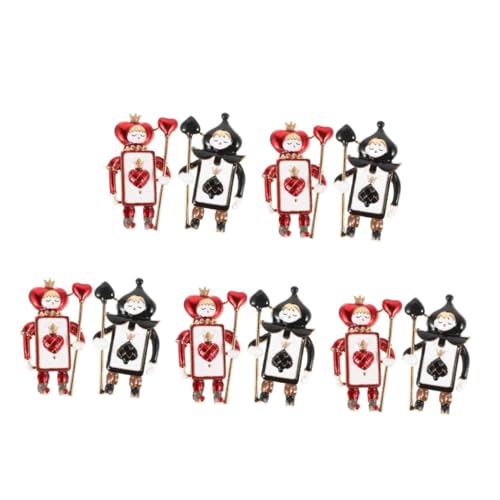 VALICLUD 5 Sätze Soldat Brosche Vintage Rot Anstecker Für Kleidung Weihnachten Accessoires Hochwertige Für Mode Outfits Unisex Jeans Taschen 2 Stück * 5 von VALICLUD