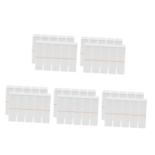 VALICLUD 5 Sätze Tube Behälter Mädchen Leere Lippenstiftrohre Bulk-lipgloss-tuben Mini Lipgloss Leeres Flasche Für Frauen e e Abs Weiß 10 Stück * 5 von VALICLUD