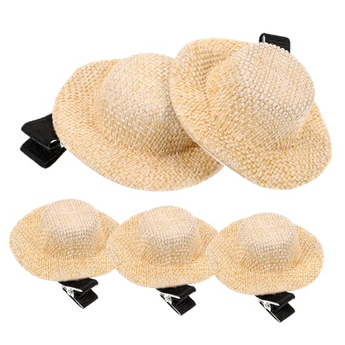 VALICLUD 5 Stück Mini-haarspangen in Hutform Für Jungen Und Mädchen Süße Haar-accessoires Für Mädchen Baby-haarspangen Dekoratives Haarspangen-set von VALICLUD