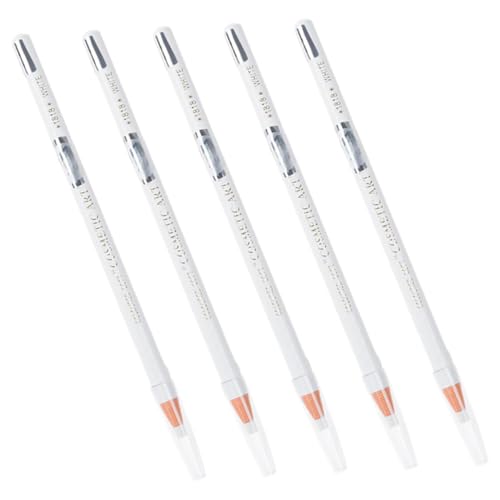 VALICLUD 5stücke Weißer Augenbrauenstift Für Frauen Make-up Augenbrauenstifte Einfach Anzuwenden Naturgetreue Form Design Lange Haltbarkeit Verarbeitung Frauengeeignet von VALICLUD