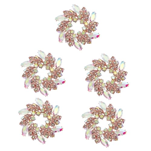 VALICLUD 5 Stück Braut Hochzeitsbrosche Be Kit Blumen Hochzeitsdekoration Braut Haarschmuck Brautjungfern Party Braut Corsage Brosche Pin Vintage Hochzeitsbroschen Tiara Kleid von VALICLUD