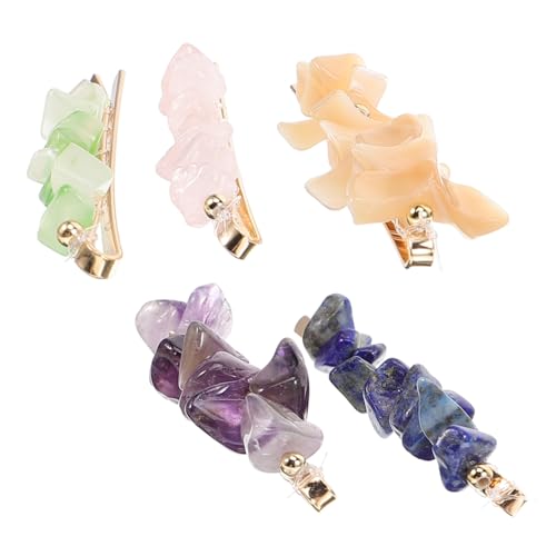 VALICLUD 5stücke Haarnadeln Damen Haarspangen Edelstein Bobby Pins Haare Zubehör Für Hochzeit Geburtstag Party Alltag von VALICLUD