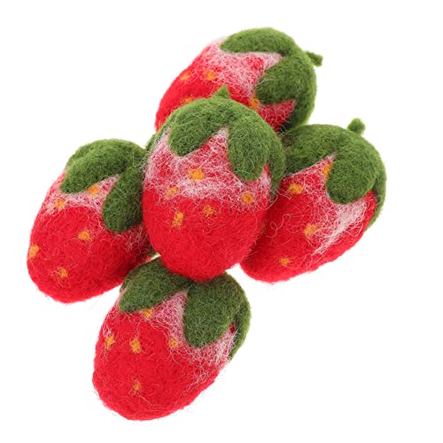 VALICLUD Erstellen Sie Ihre Eigene Haarnadel Filz Erdbeere 5er-pack Jungen Und Mädchen-freundliches Bastelset VALICLUD Erstellen Sie Ihre Eigene Haarnadel Filz Erdbeere 5er-pack Jungen Und Mädchen-freundliches Bastelset von VALICLUD