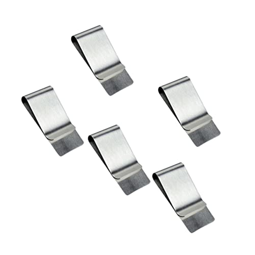 VALICLUD 5stücke Geldklammern Aus Schmaler Geldbeutel-Clip Bargeldhalter Kreditkarten-Organizer Vertikaler Papierhalter Für Männer Und Frauen Home Office Silber von VALICLUD