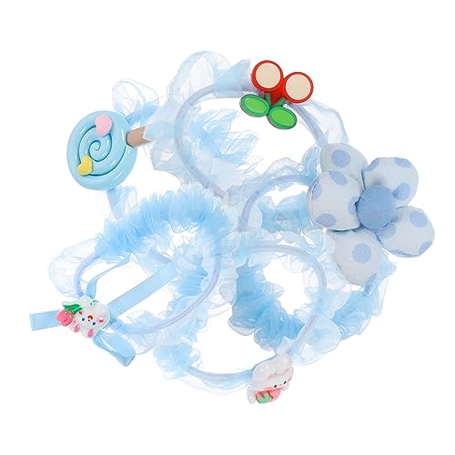 VALICLUD 5 Stück Haarband für Mädchen Teiliges Elastisches Haarschmuck mit Niedlichen Blumenmustern für Bequem als Armband Tragbar für Haartypen für Feste und Partys von VALICLUD