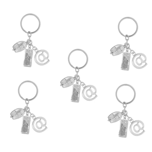 VALICLUD 5stücke Hängender Schlüsselanhänger Mit Tastatur Und Mausdesign Für Computerliebhaber Als Praktisches Accessoire Für Schlüssel Oder Taschen Aus Langlebiger Leicht Und von VALICLUD