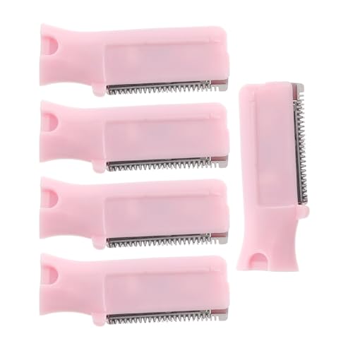 VALICLUD 5 Stück Kit zum Trimmen der Augenbrauen Ersatzköpfe Entferner Gesichts- Schlitz Gesichtsrasierer für Frauen Klinge Augenbrauenschere Augenbrauenformer Plastik Rosa von VALICLUD