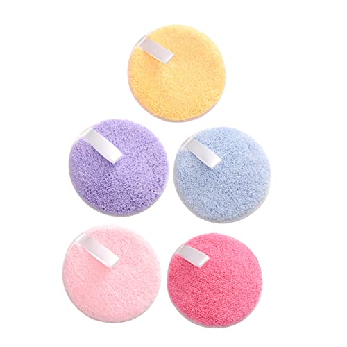 VALICLUD 5 Stück Make-up-Entferner-Pad Gesichtsentfernungspad Schwämme Make-up-Schwamm machen handtücher Kosmetik-Puff für das Gesicht Hydrophiler Nicht-Latex von VALICLUD