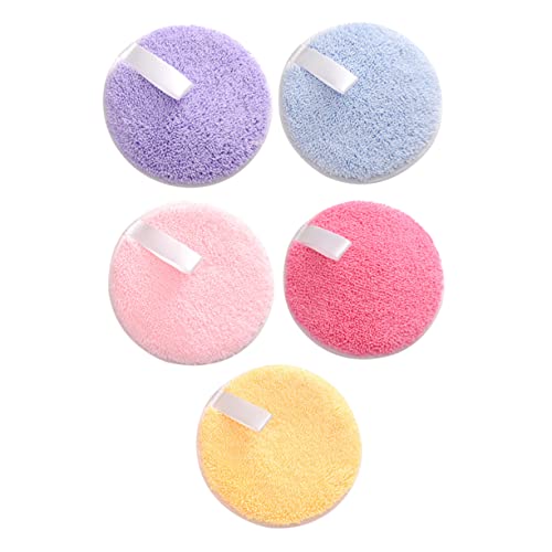 VALICLUD 5 Stück Make-up-Entferner-Pad machen wiederverwendbares Gesichtspad Puderquaste Pulver handtücher für das Gesicht Kosmetik-Puff Hydrophiler Nicht-Latex von VALICLUD