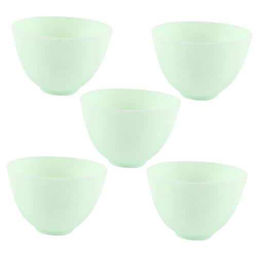 VALICLUD 5 Stück Maskenschale Hautpflege Rührschüssel Für Masken Schalen Für Maskenzubehör Selber Machen Maskenmischschüssel Für Frauen Green Kieselgel von VALICLUD