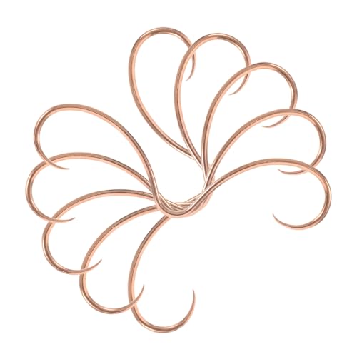 VALICLUD 5 Stück Septum Piercing Ringe aus Edelstahl Mustache Design Glatte Oberfläche Hautfreundlich Vielseitiger Nasenschmuck für Damen und Herren Roségoldfarben von VALICLUD