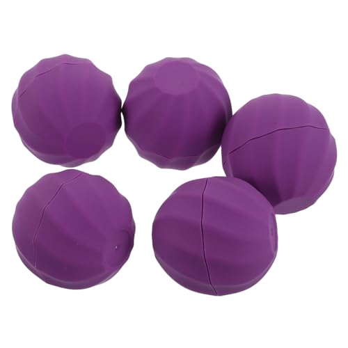 VALICLUD 5 Stück Sphärisches Lippenstift-etui Rohrlipgloss Lipgloss-Kits Leere Lipgloss-tuben in Großpackung Lippenstift-Organizer Mit Schublade Metalldosen Violett Plastik von VALICLUD