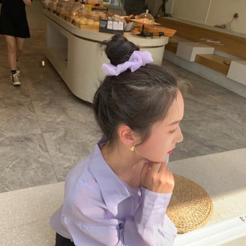 VALICLUD 5 Stück Teiliges Buntes Haargummi Organza Schonend für Damen und Mädchen Elastische Ponytail halter Leicht und Strapazierfähig Vielseitiger Haarschmuck für Sommer und Alltag von VALICLUD