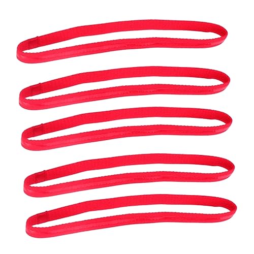 VALICLUD 5 Stück Teiliges Elastisches Sportstirnband Rutschfestes Langes Yoga Haarband für Damen und Herren Waschbar und Dehnbar für Basketball Tennis Laufen und Fitnesstraining von VALICLUD