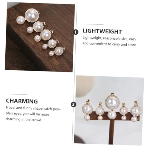 VALICLUD 5 Stück Teiliges Kleine Perlen haarspangen Vintage Haarschmuck für Damen Eleganter Haarschmuck Hochzeit und Alltag Leicht und Praktisch von VALICLUD