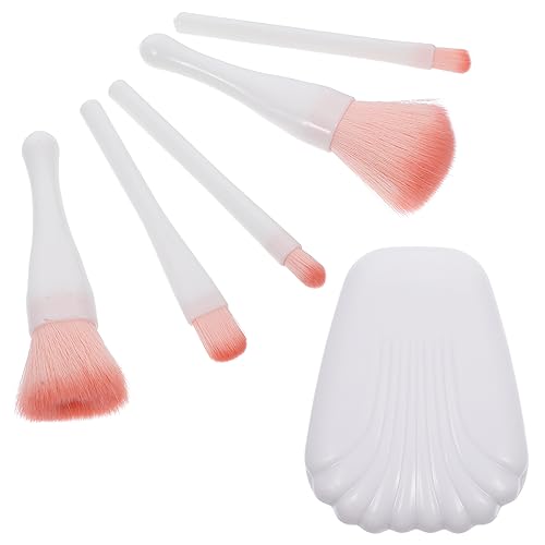 VALICLUD 5 Stück Teiliges Kosmetikset für Augen Make Up mit Aufbewahrungsbox Lidschatten Pinselset für für Reisen und Tägliche Anwendung Hautfreundliche Borsten Leicht zu Reinigen von VALICLUD