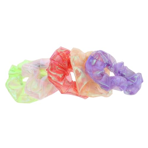VALICLUD 5stücke Leuchtende Led Haargummis Elastische Multifarbige Scrunchies Für Partys Halloween Und Nächtliche Events Für Frauen Und Mädchen von VALICLUD