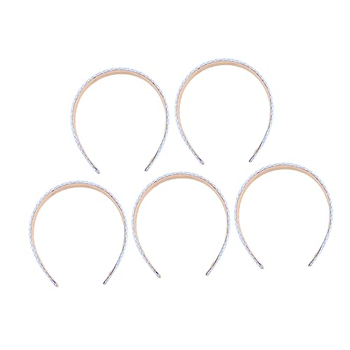 VALICLUD 5 Stück Karierte Haarreifen für Damen Leichte Hautfreundliche Kopfbedeckung für Alltag und Besondere Anlässe Haaraccessoires in Karomuster von VALICLUD