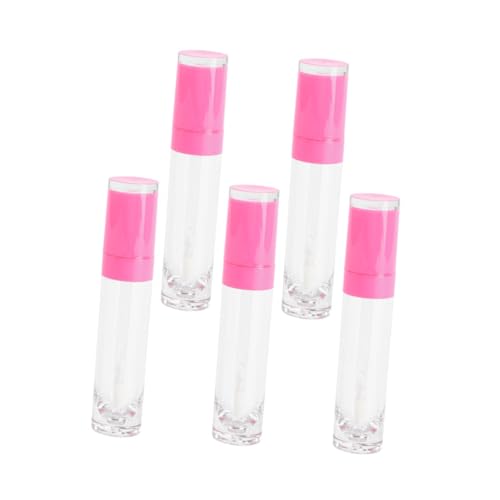 VALICLUD 5 Stück Teiliges Nachfüllbare Lip Gloss Behälter Leere Kosmetik für Lippenpflege für Lipgloss Lippenöl und Flüssigkeiten Aufbewahrung für Unterwegs von VALICLUD
