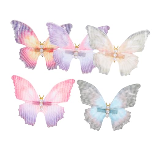 VALICLUD 5 Stück Teiliges Schmetterling Haarspangen für Niedliche Haarschmuck Clips und Vielseitige Haaraccessoires für Damen von VALICLUD