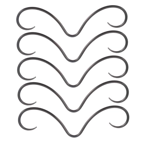 VALICLUD 5 Stück Teiliges Schnurrbart Septum Nasenringe aus Edelstahl Langlebige Nasenpiercings mit Einzigartigem Schnurrbart Design Vielseitig Wechselbar für Damen und Herren von VALICLUD